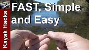 Attach Fly to Tippet - No Fly Threading Tools needed to Tie Fly to Line Fast